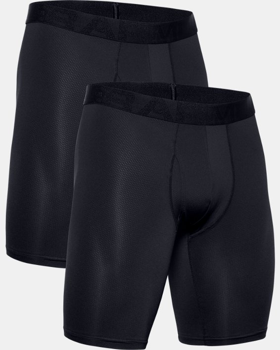 Men's UA Tech™ Mesh 9" Boxerjock® – 2-Pack, Black, pdpMainDesktop image number 2
